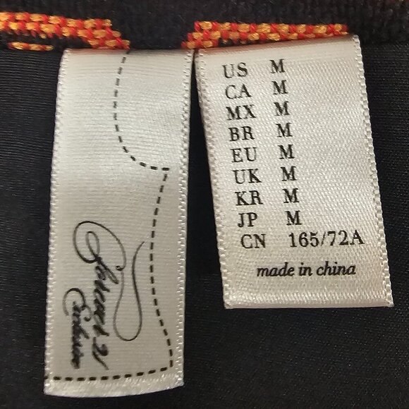 NWT Forever 21 Orange Aztec Tapestry Mini Skirt Southwestern Boho M - Picture 8 of 11